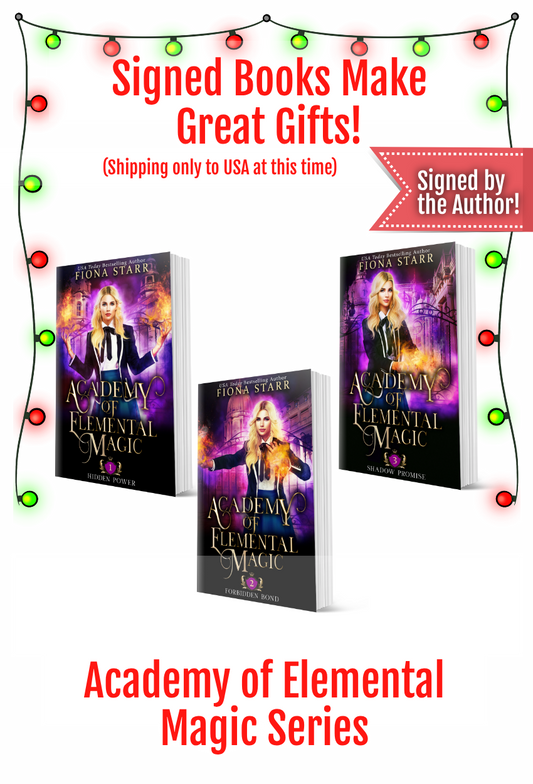 Academy of Elemental Magic Signed Paperback Bundle